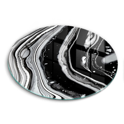 Steklena podloga za rezanje Abstrakcija črnila