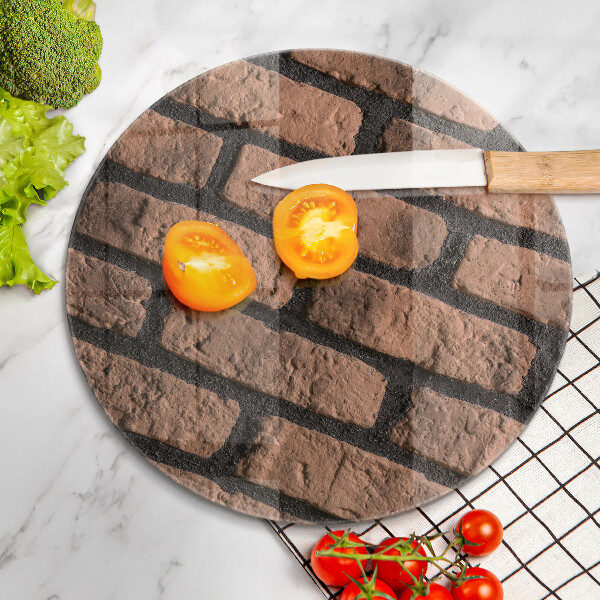 Steklena podloga za rezanje Opečni zid