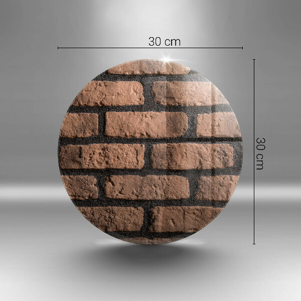 Steklena podloga za rezanje Opečni zid