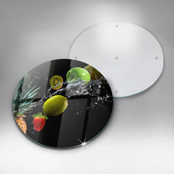 Steklena podloga za rezanje Sadje v vodi