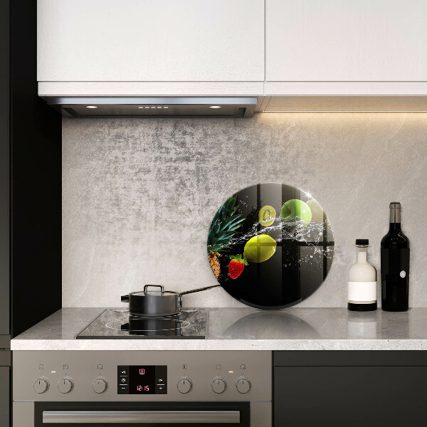 Steklena podloga za rezanje Sadje v vodi