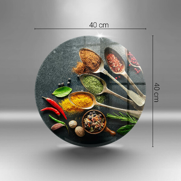 Steklena podloga za rezanje Kuhinjske žlice začimb