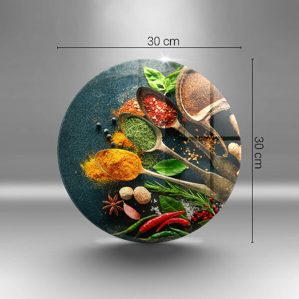 Steklena podloga za rezanje Kuhinjske začimbne žlice