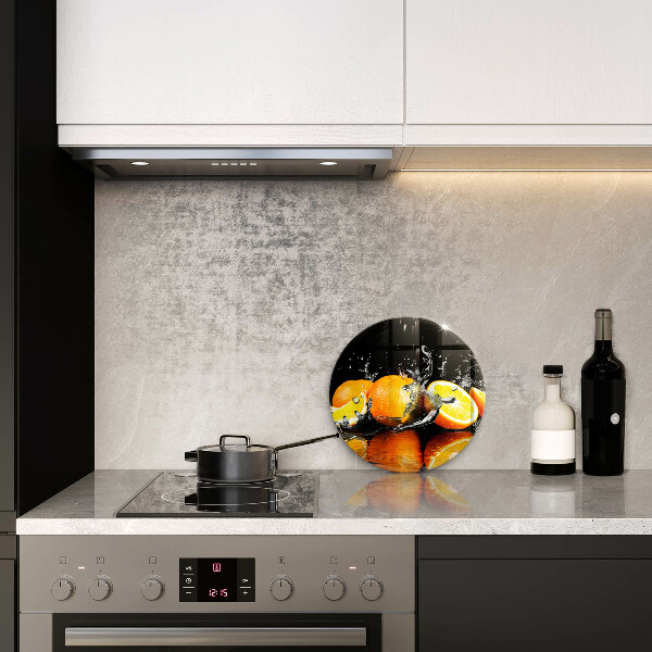 Steklena podloga za rezanje Sočno oranžno sadje