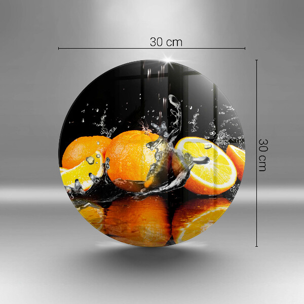 Steklena podloga za rezanje Sočno oranžno sadje