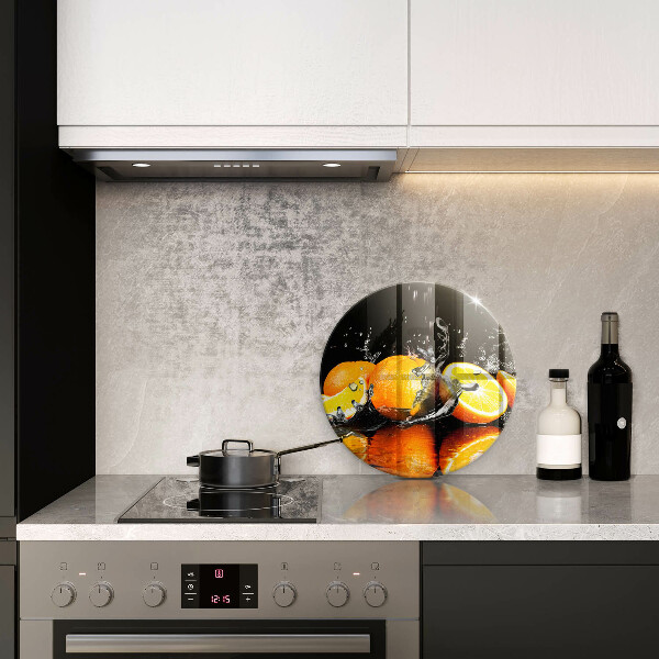 Steklena podloga za rezanje Sočno oranžno sadje