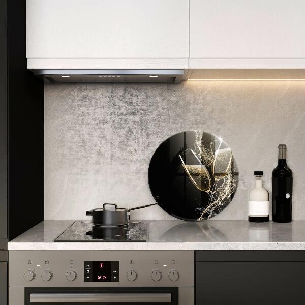 Steklena podloga za rezanje Kozarci za šampanjec