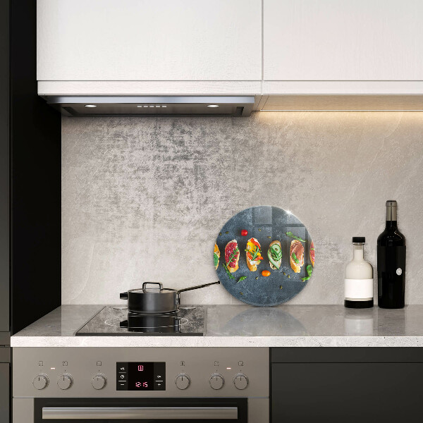 Steklena podloga za rezanje Pisani sendviči