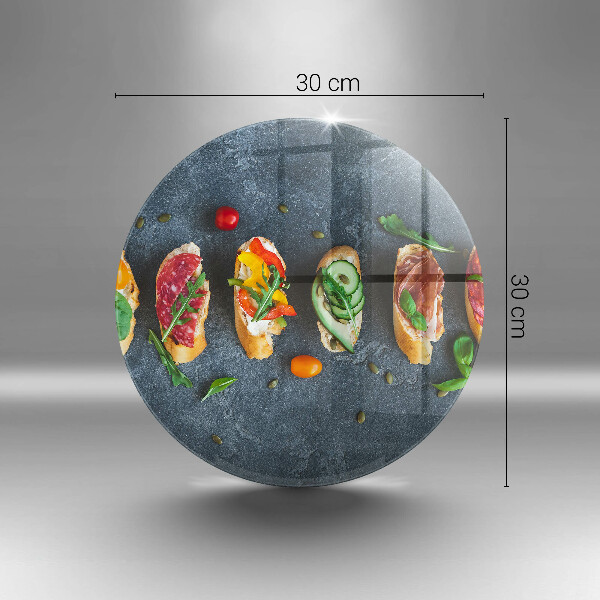 Steklena podloga za rezanje Pisani sendviči