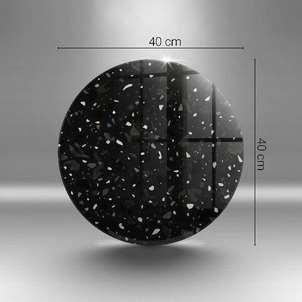 Steklena podloga za rezanje Temna kamenina