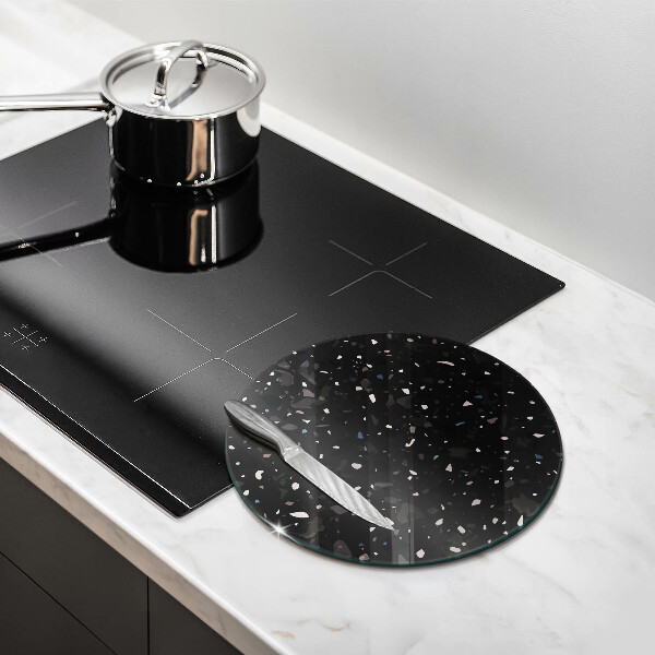 Steklena podloga za rezanje Temna kamenina