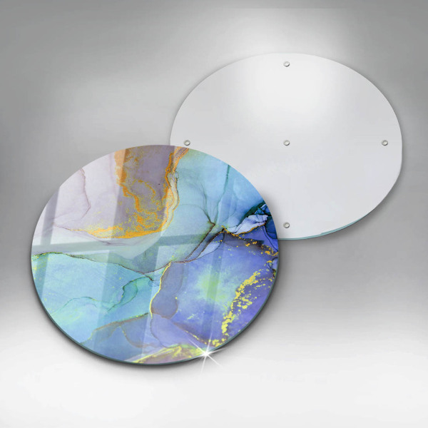 Steklena podloga za rezanje Razpokan zlati kamen