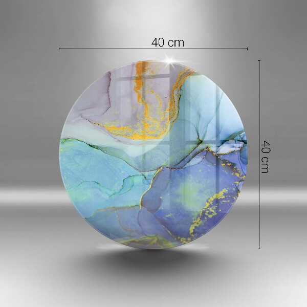 Steklena podloga za rezanje Razpokan zlati kamen