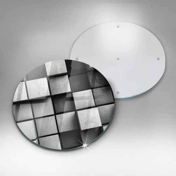 Steklena podloga za rezanje 3D geometrijsko ozadje