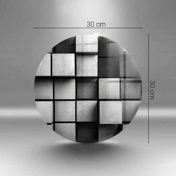 Steklena podloga za rezanje 3D geometrijsko ozadje