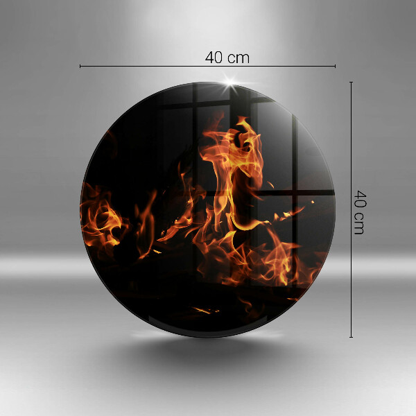 Steklena podloga za rezanje Prižgi živi plamen