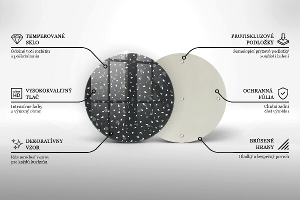 Steklena podloga za rezanje Dekorativni kamen