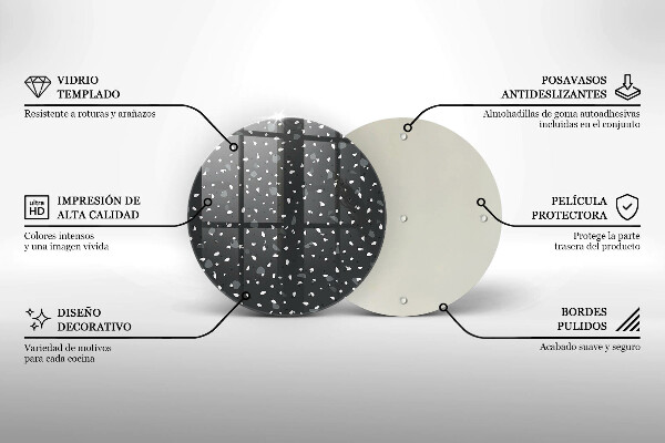 Steklena podloga za rezanje Dekorativni kamen