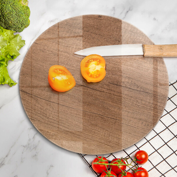 Steklena podloga za rezanje Tekstura lesa