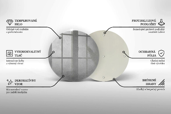 Steklena podloga za rezanje Ozadje s teksturo betona