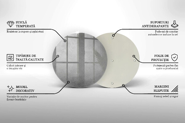 Steklena podloga za rezanje Ozadje s teksturo betona