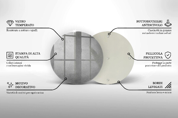 Steklena podloga za rezanje Ozadje s teksturo betona