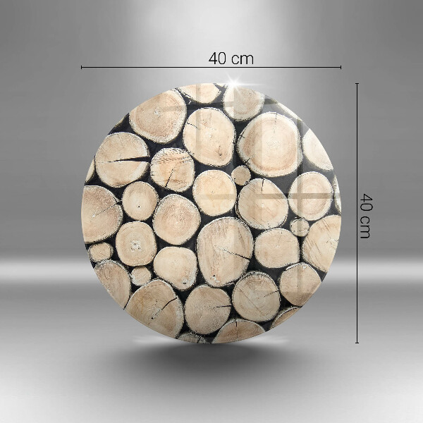 Steklena podloga za rezanje Lesena debla