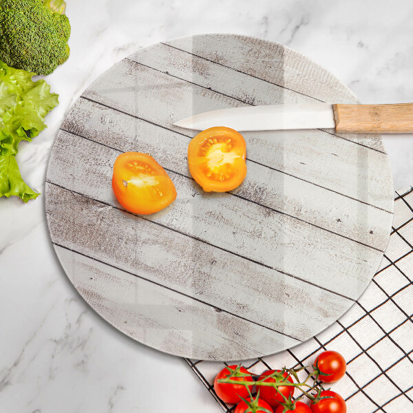 Steklena podloga za rezanje Stare lesene plošče