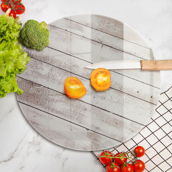 Steklena podloga za rezanje Stare lesene plošče