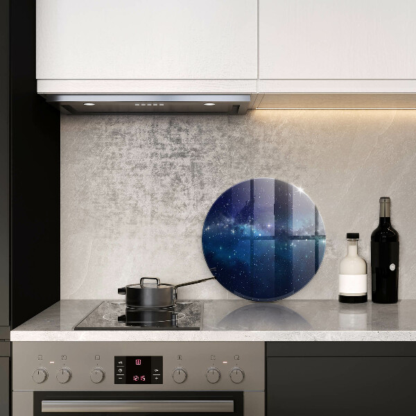 Steklena podloga za rezanje Vesolje in zvezde