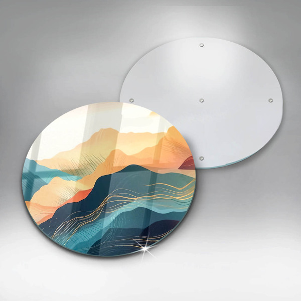 Steklena podloga za rezanje Abstraktna gorska pokrajina