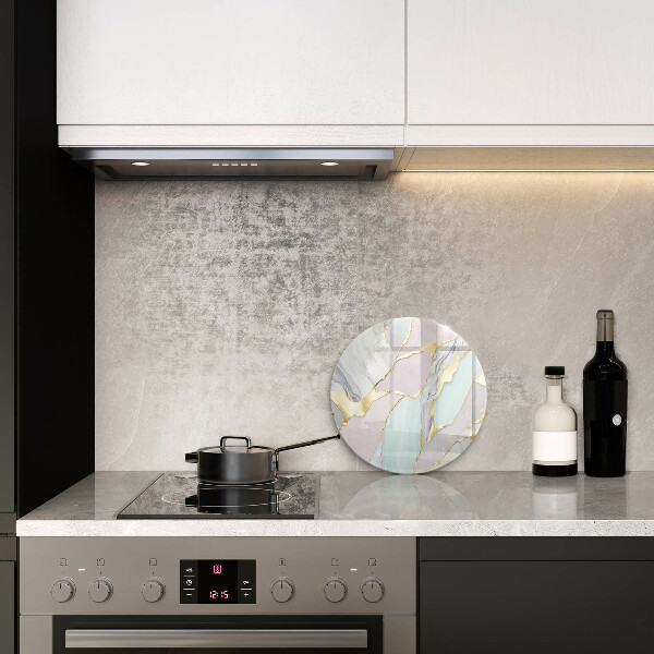 Steklena podloga za rezanje Pastelni marmor