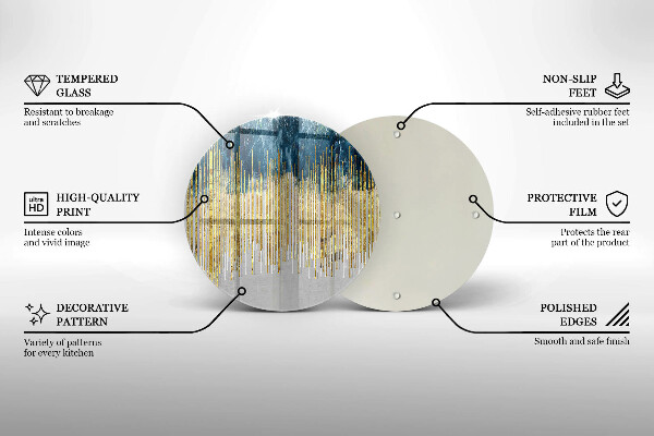 Steklena podloga za rezanje Abstrakcija oblikovalca