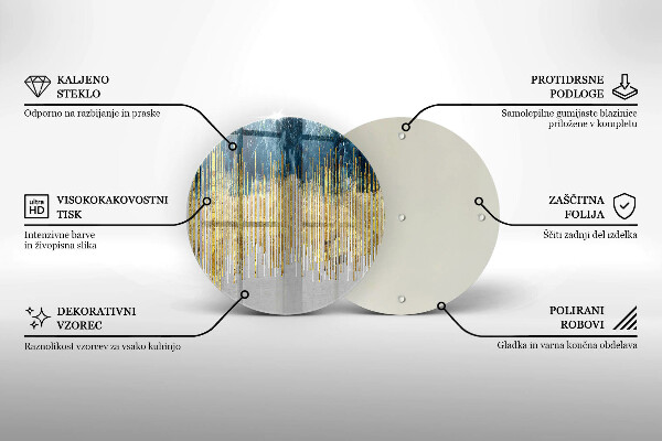 Steklena podloga za rezanje Abstrakcija oblikovalca