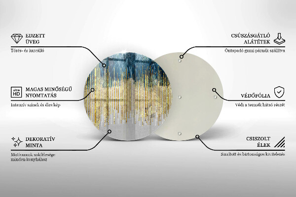 Steklena podloga za rezanje Abstrakcija oblikovalca