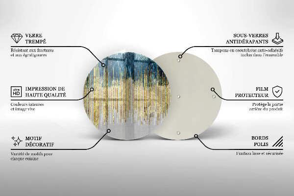 Steklena podloga za rezanje Abstrakcija oblikovalca