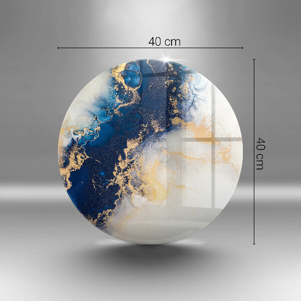 Steklena podloga za rezanje Abstrakcija z modro