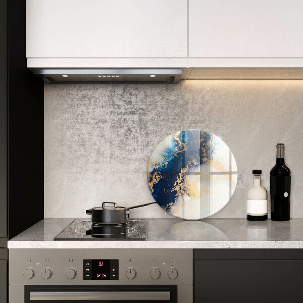 Steklena podloga za rezanje Abstrakcija z modro