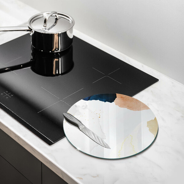 Steklena podloga za rezanje Abstraktni madeži