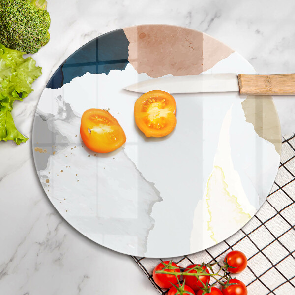 Steklena podloga za rezanje Abstraktni madeži