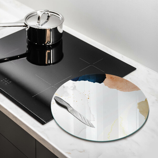 Steklena podloga za rezanje Abstraktni madeži