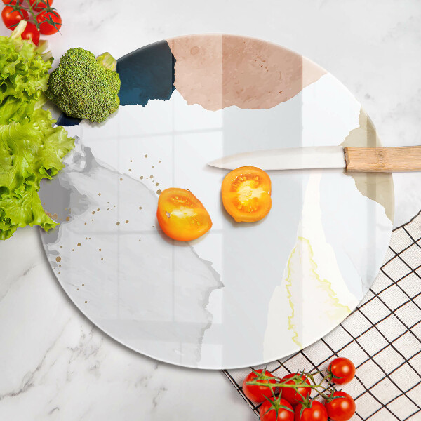 Steklena podloga za rezanje Abstraktni madeži