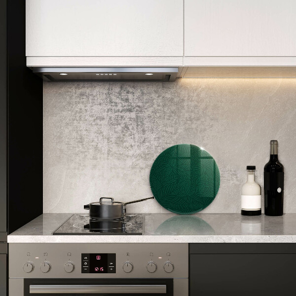 Steklena podloga za rezanje Minimalistični listi