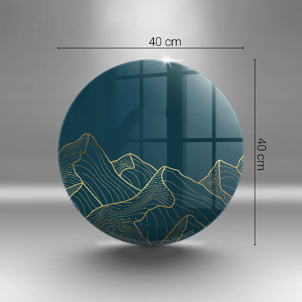Steklena podloga za rezanje Abstraktne gore