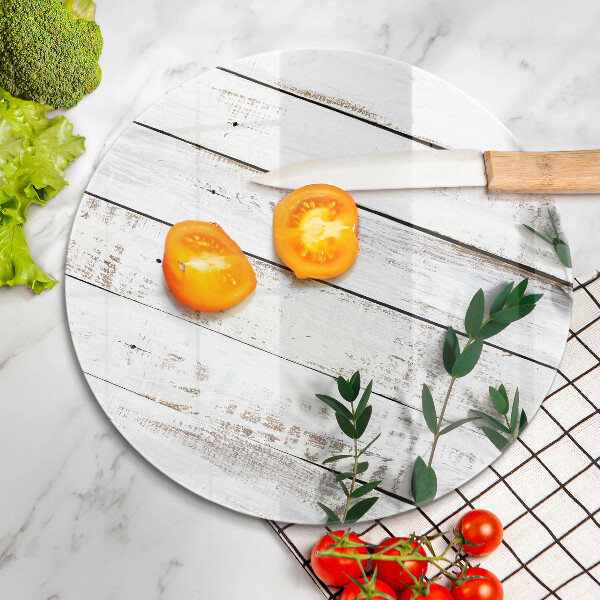 Steklena podloga za rezanje Stare deske in listi