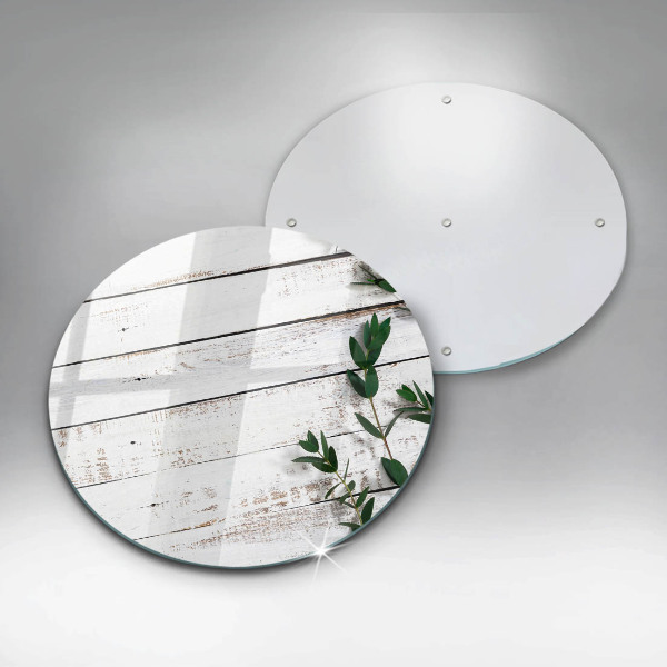 Steklena podloga za rezanje Stare deske in listi