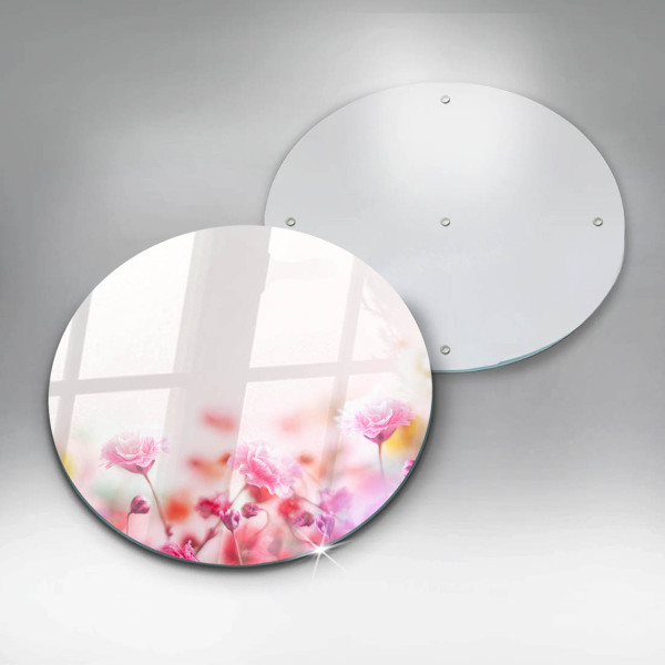 Steklena podloga za rezanje Cvetlični travnik