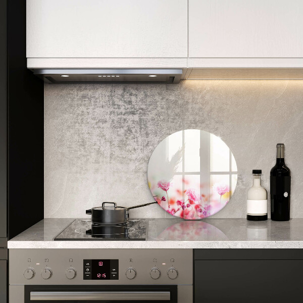 Steklena podloga za rezanje Cvetlični travnik