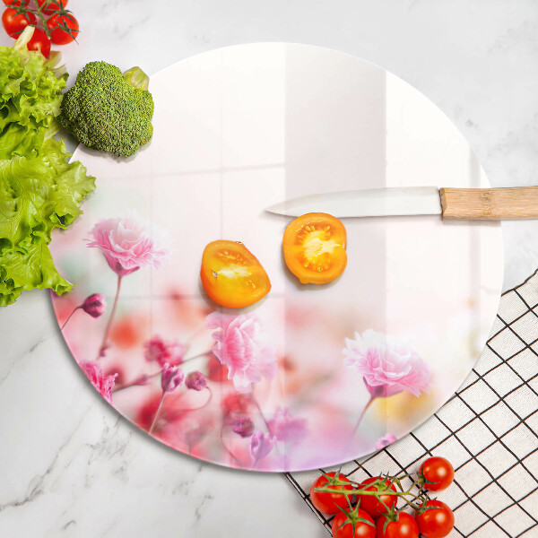 Steklena podloga za rezanje Cvetlični travnik