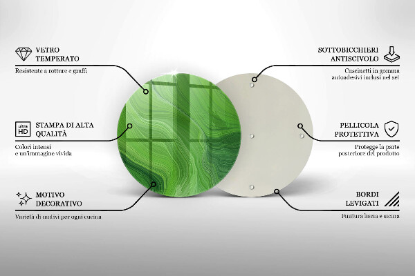 Steklena podloga za rezanje Abstraktna tekstura